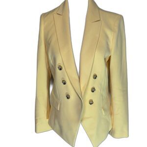 White House Black Market Studio Yellow Blazer Jacket Womens Designer